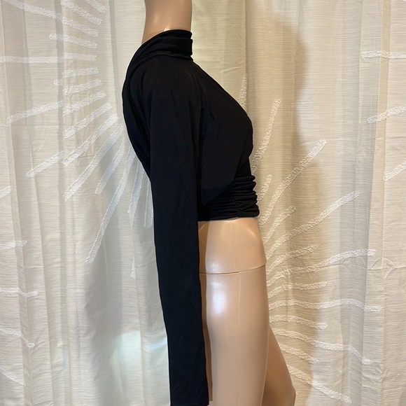 RUNWAY Saint Laurent Draped Jersey Open back Top - Picture 9 of 15